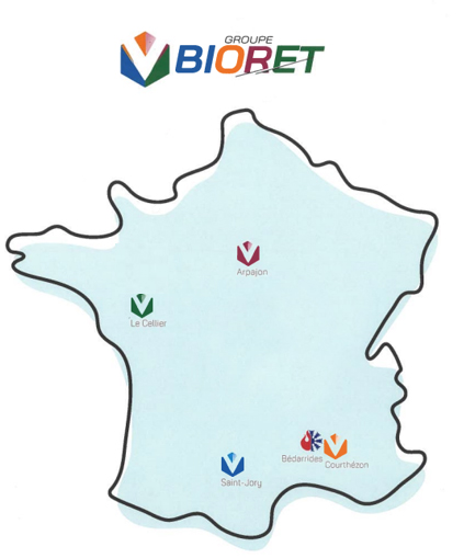 Map Groupe Bioret In'TERPECH